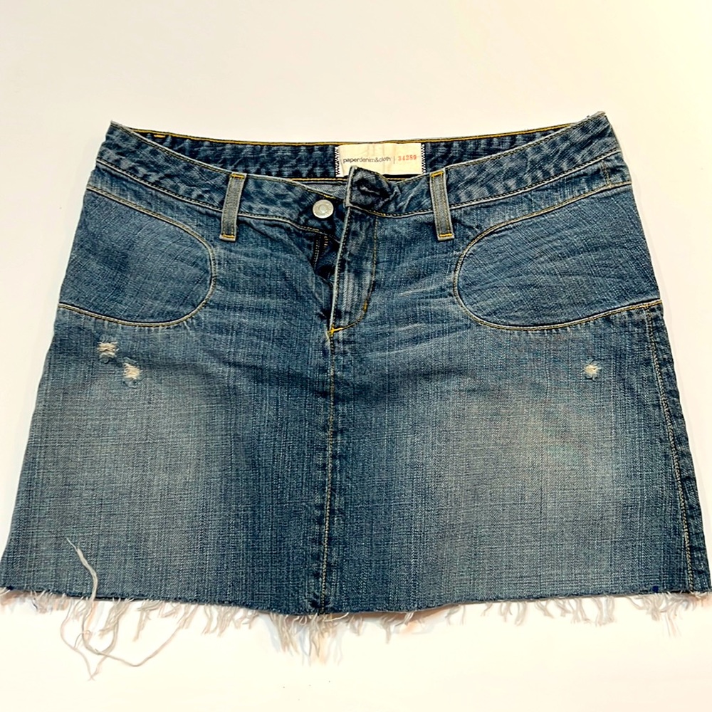 Denim Jean Mini Skirt